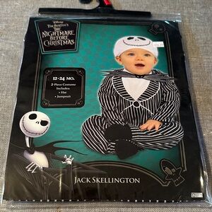 Disney Jack Skellington Baby Costume - Black and White